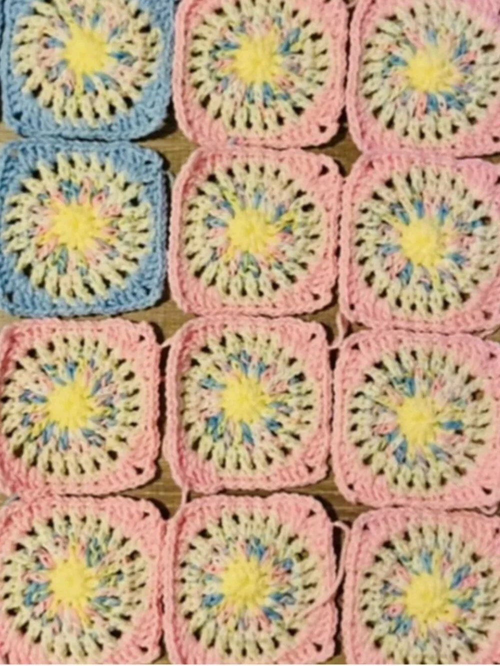 20 Handmade Starburst Squares - 'Birthday Cake' DIY Fashion & Home